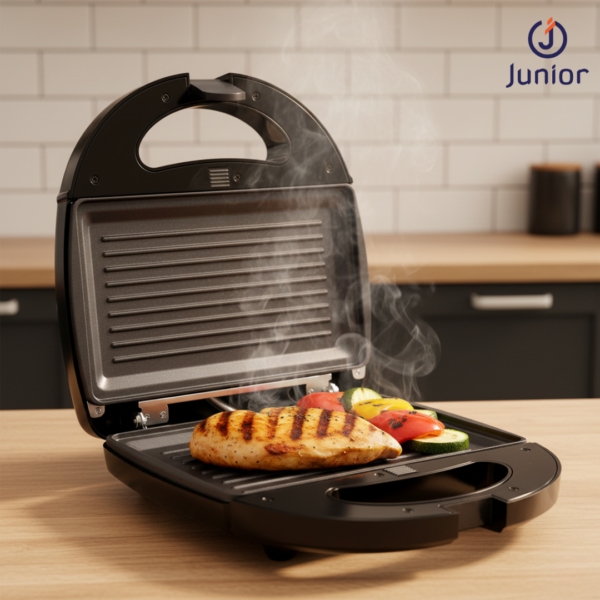 junior 3 in 1 sandwich maker, waffle & grill 750w model sm302