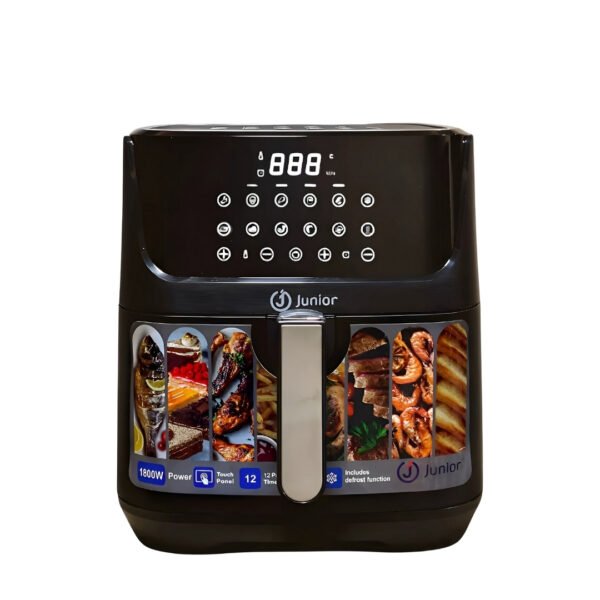 junior 8l digital air fryer 1800w | healthy oil free cooking model af2713