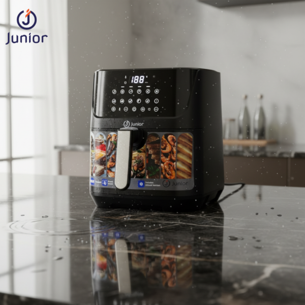 junior 8l digital air fryer 1800w | healthy oil free cooking model af2713