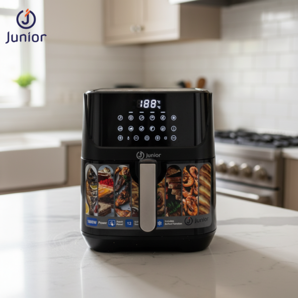 junior 8l digital air fryer 1800w | healthy oil free cooking model af2713